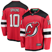 New Jersey Devils Daniel Sprong Red Home Breakaway Jersey