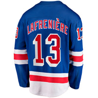 New York Rangers Alexis Lafreniere Blue Home Breakaway Jersey