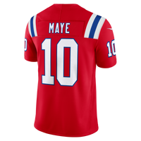 New England Patriots Drake Maye Red Alternate Vapor F.U.S.E. Stitched Limited Jersey
