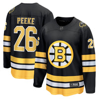Boston Bruins Andrew Peeke Black Home Breakaway Player Jersey
