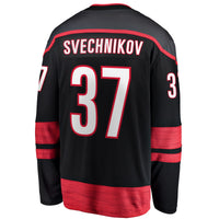 Carolina Hurricanes Andrei Svechnikov Black Home Breakaway Jersey