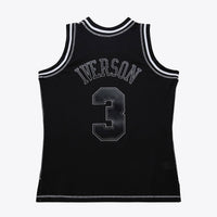 Philadelphia 76ers Allen Iverson 1996 Contrast 2K Swingman Jersey - Black