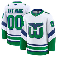 Carolina Hurricanes White Throwback Premium Custom Jersey