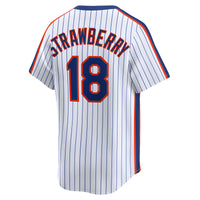 New York Mets Darryl Strawberry White Throwback Cooperstown Collection Limited Jersey
