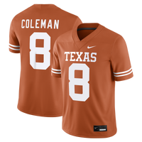 Cam Coleman Texas Longhorns Game Football Jersey - Texas Orange