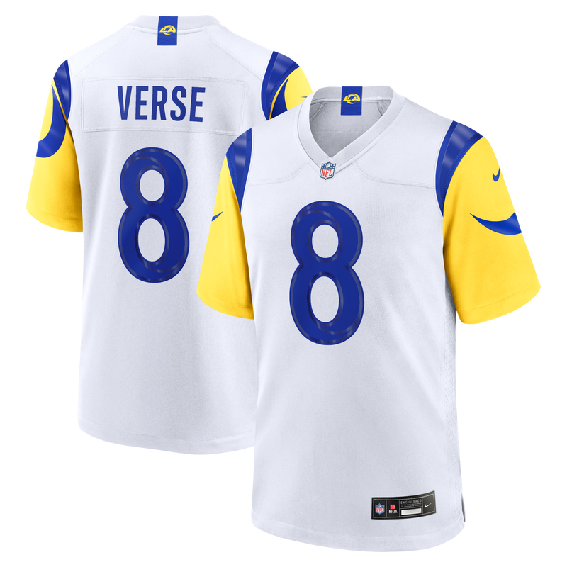 Los Angeles Rams Jared Verse White White Game Player Jersey
