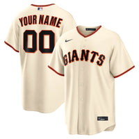 San Francisco Giants Cream Home Replica Custom Jersey