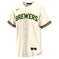 Milwaukee Brewers Sal Frelick Cream Home Replica Player Jersey