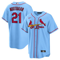 St. Louis Cardinals Lars Nootbaar Light Blue Alternate Replica Jersey