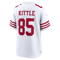 San Francisco 49ers George Kittle White 80th Anniversary Game Jersey