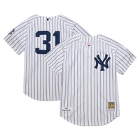 New York Yankees Ichiro Suzuki White 2014 Cooperstown Collection Authentic Throwback Jersey