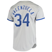 Los Angeles Dodgers Fernando Valenzuela Gray Road 1981 Cooperstown Collection Authentic Jersey