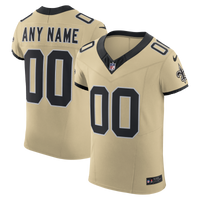 New Orleans Saints Gold Alternate Vapor F.U.S.E. Elite Custom Jersey