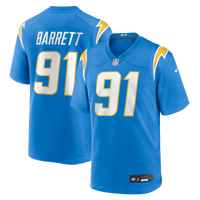 Los Angeles Chargers Nick Barrett Powder Blue Team Game Jersey
