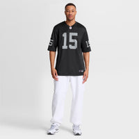 Las Vegas Raiders Fernando Mendoza Black 2026 NFL Draft First Round Pick No. 1 Team Game Jersey
