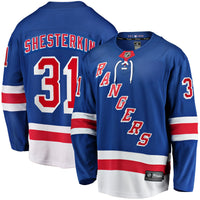 New York Rangers Igor Shesterkin Blue Home Breakaway Player Jersey