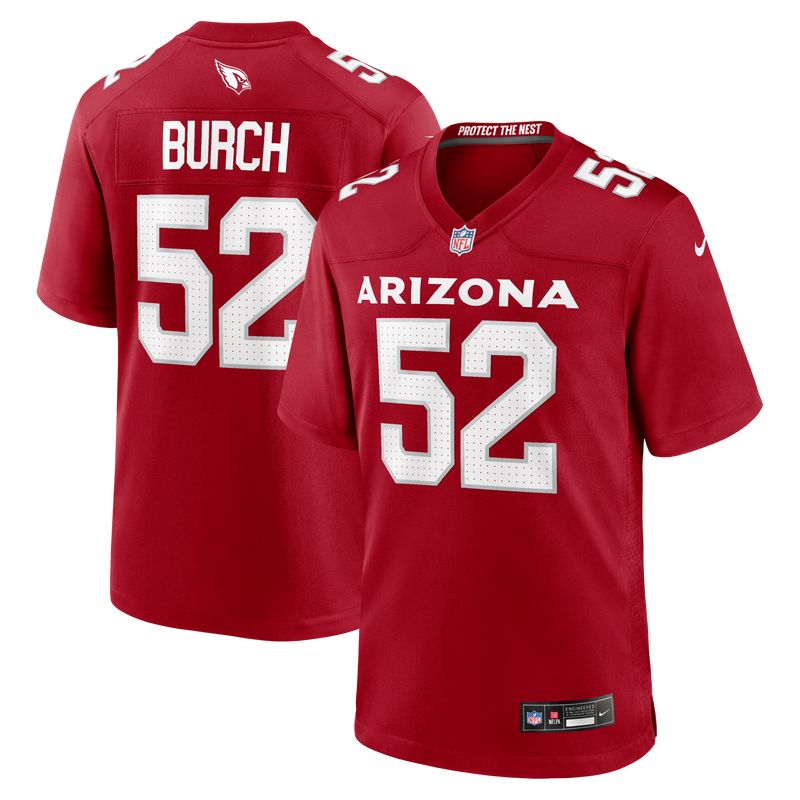 Arizona Cardinals Jordan Burch Cardinal Team Game Jersey