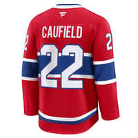Montreal Canadiens Cole Caufield Red Home Premium Jersey