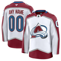 Colorado Avalanche White Away Premium Custom Jersey