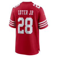 San Francisco 49ers Darrell Luter Jr. Scarlet Game Jersey