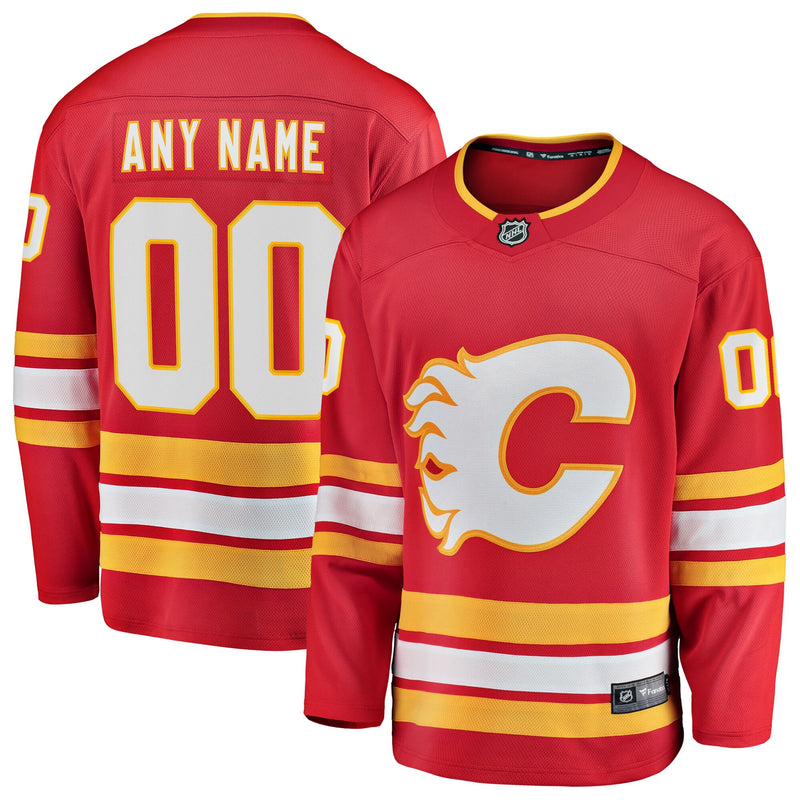 Calgary Flames Red Home Breakaway Custom Jersey