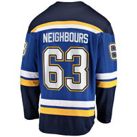 St. Louis Blues Jake Neighbours Blue Home Premier Breakaway Player Jersey