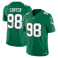 Philadelphia Eagles Jalen Carter Kelly Green Alternate Vapor F.U.S.E. Stitched Limited Jersey