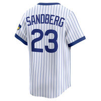 Chicago Cubs Ryne Sandberg White Throwback Cooperstown Collection Limited Jersey
