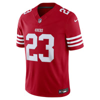 San Francisco 49ers Christian McCaffrey Scarlet Team Vapor F.U.S.E. Stitched Limited Jersey