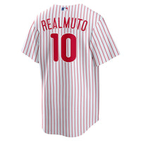 Philadelphia Phillies JT Realmuto White Home Replica Player Name Jersey