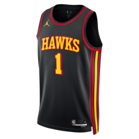 Atlanta Hawks Statement Edition Swingman Jersey - Black - Jalen Johnson