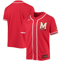 Maryland Terrapins Replica Baseball Jersey - Red