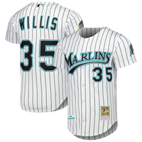 Florida Marlins Dontrelle Willis White Cooperstown Collection Authentic Jersey