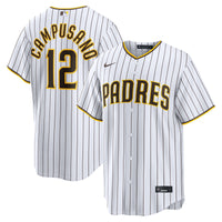 San Diego Padres Luis Campusano White Home Replica Jersey