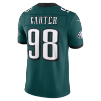Philadelphia Eagles Jalen Carter Midnight Green Team Vapor F.U.S.E. Stitched Limited Jersey