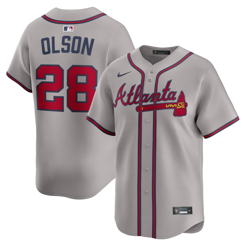 Atlanta Braves Matt Olson Gray Road Limited Player Jersey