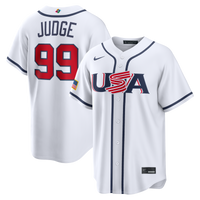 USA Baseball Aaron Judge White 2026 World Baseball Classic Home Stadium Jersey