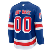 New York Rangers Royal Home Premium Custom Jersey
