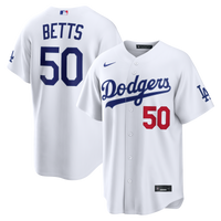 Los Angeles Dodgers Mookie Betts White Home Stadium Jersey