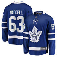 Toronto Maple Leafs Matias Maccelli Blue Home Breakaway Jersey