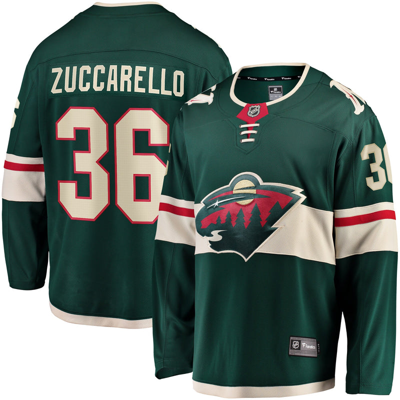 Minnesota Wild Mats Zuccarello Green Team Color Breakaway Player Jersey
