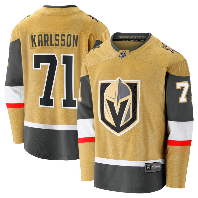 Vegas Golden Knights William Karlsson Gold Home Breakaway Jersey