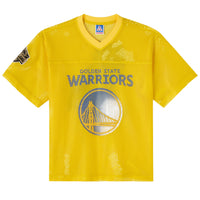 Golden State Warriors X OVO Mesh Football Jersey