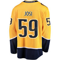 Nashville Predators Roman Josi Gold Home Breakaway Jersey