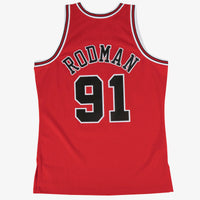 Chicago Bulls Swingman Jersey Road Dennis Rodman 1997-98