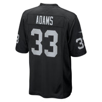 Las Vegas Raiders Jamal Adams Black Team Game Jersey