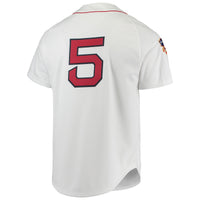 Boston Red Sox Nomar Garciaparra White 1997 Cooperstown Collection Authentic Jersey