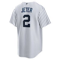 New York Yankees Derek Jeter White Home Retired Player Replica Jersey