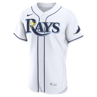 Tampa Bay Rays White Home Authentic Custom Jersey