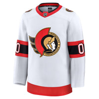 Ottawa Senators White Away Premium Custom Jersey